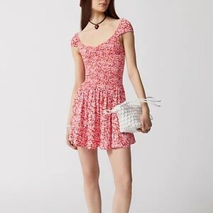 Urban Outfitters Pink Floral Mini Dress